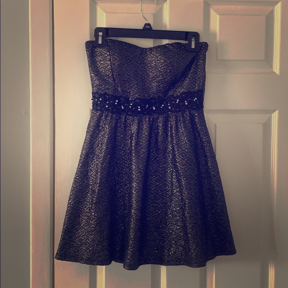 Black mini dress